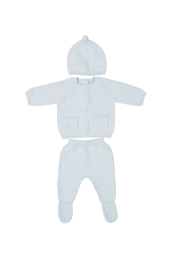 Knit Leg Warmer Set Sky