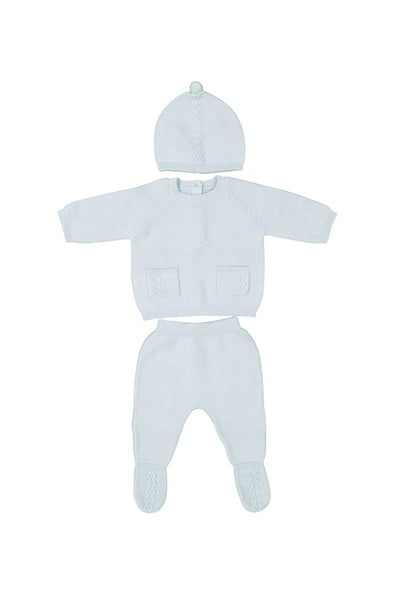 Knit Leg Warmer Set Sky