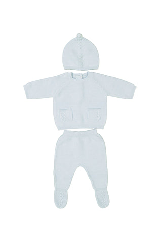 Knit Leg Warmer Set Sky