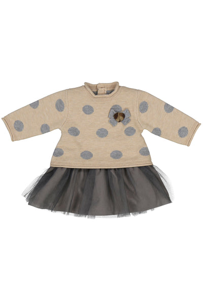 Oat Sweater Dress w/ Tutu Skirt