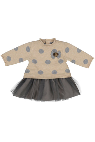 Oat Sweater Dress w/ Tutu Skirt