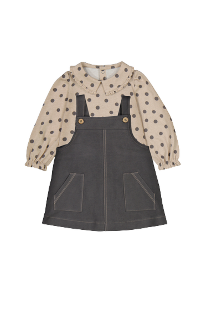 Lead Dungaree Skirt Set