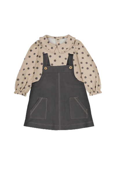 Lead Dungaree Skirt Set