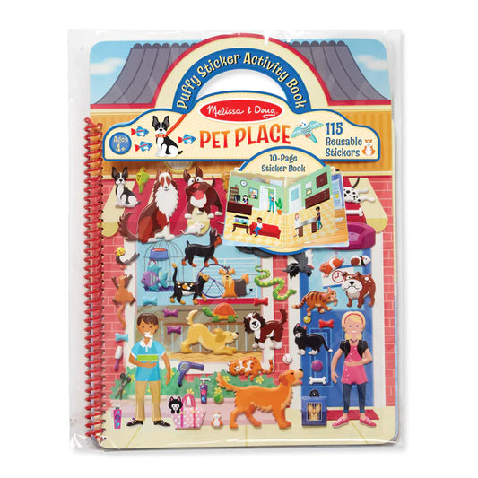 MELISSA & DOUG - T&B - PUFFY STICKER ACTIVITY BOOK - PET PLACE
