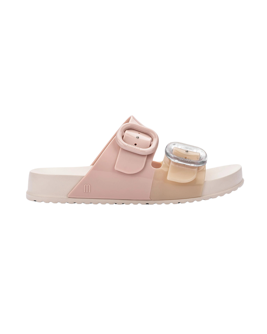 MINI MELISSA - SHOES - MINI MELISSA COZY SLIDE KIDS - PINK/BEIGE