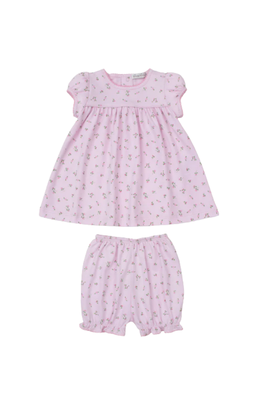 Kissy Kissy - BBY - Garden Roses Dress & Bloomers Set - PINK