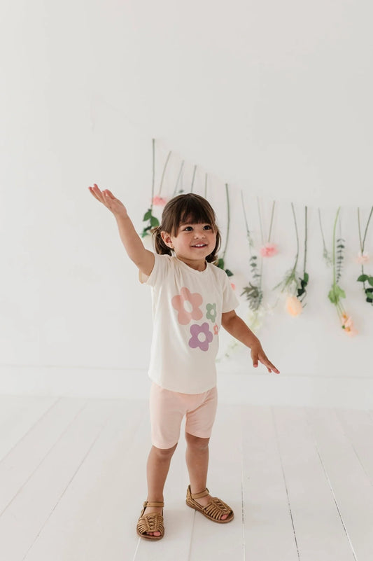 BABYSPROUTS - TG - GIRL'S SHORT SLEEVE TEE - SUMMER BLOOMS