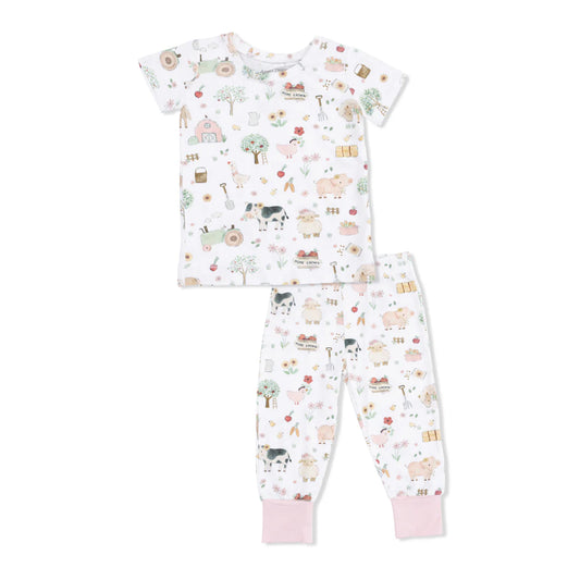 ANGEL DEAR - TG - SHORT SLEEVE LOUNGEWEAR SET - CUTE FARM ANIMALS