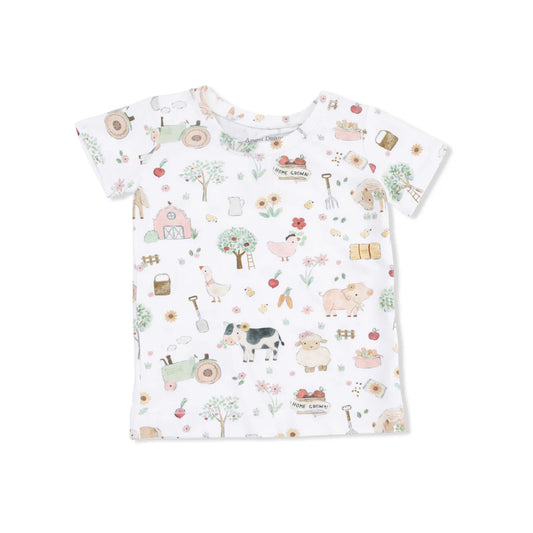 ANGEL DEAR - TG - SHORT SLEEVE LOUNGEWEAR SET - CUTE FARM ANIMALS