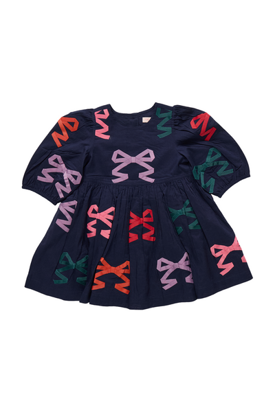 Pink Chicken - Multi Bow Applique Brooke Dress