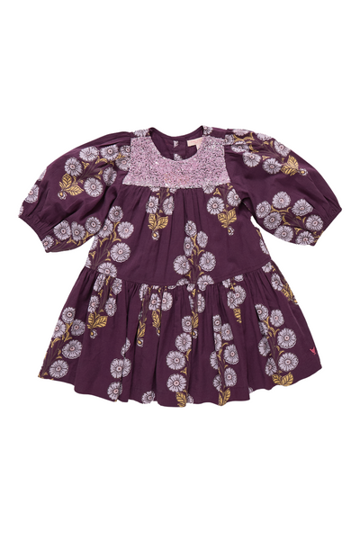Pink Chicken - Plum Buttercup Floral Fiona Dress