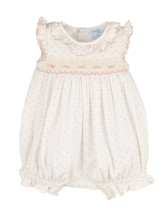 LULI & ME - BBY - PLUMETI SMOCK BUBBLE - BEIGE