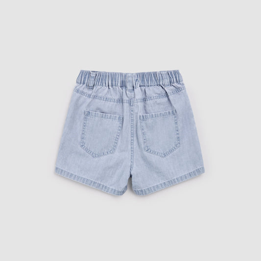 MILES THE LABEL - BG - SHORT WOVEN - LT. BLUE DENIM