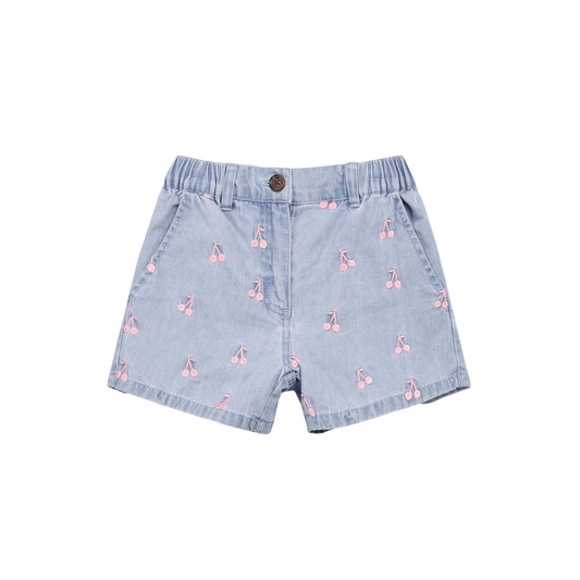 MILES THE LABEL - BG - SHORT WOVEN - LT. BLUE DENIM