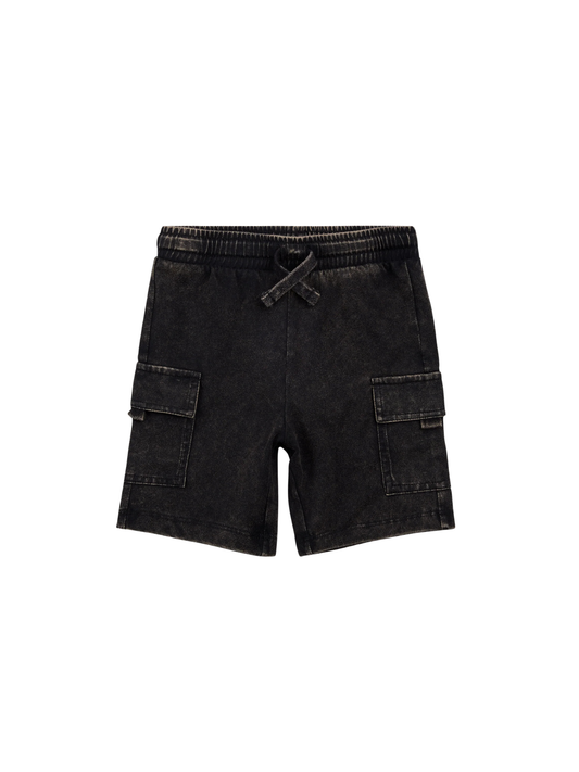 MILES THE LABEL - TB - SHORT KNIT - BLACK