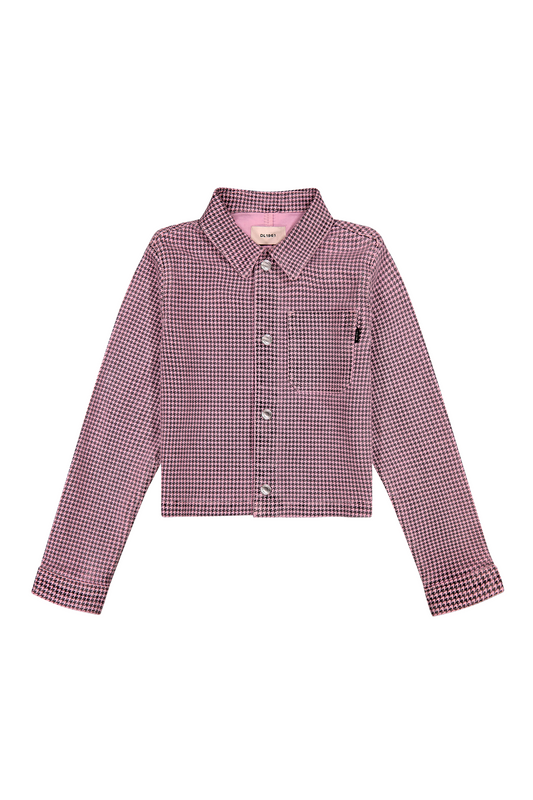 DL1961 - Pink Houndstooth Manning Jacket
