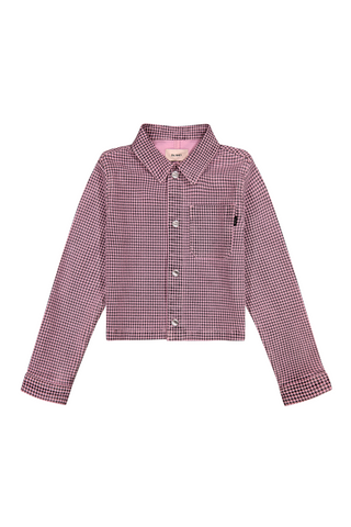 DL1961 - Pink Houndstooth Manning Jacket