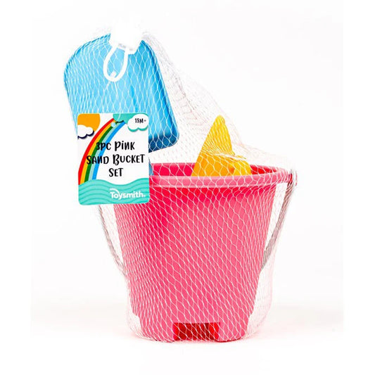 TOYSMITH - T&B - TOYSMITH 3-PIECE PINK SAND BUCKET SET