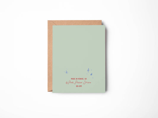 PINK PIGEON STUDIO - T&B - BABY BUNNY CARD