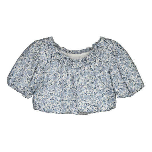 MAYORAL - TG - PRINTED DOBBY TOP - SKY BLUE