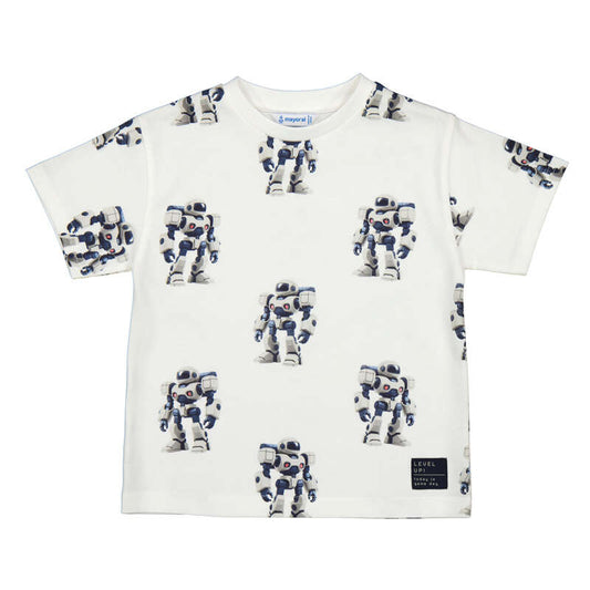 MAYORAL - BB - PRINTED S/S T-SHIRT - ROBOTS