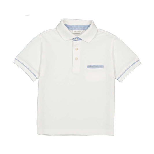MAYORAL - TB - S/L POLO SUITING - WHITE