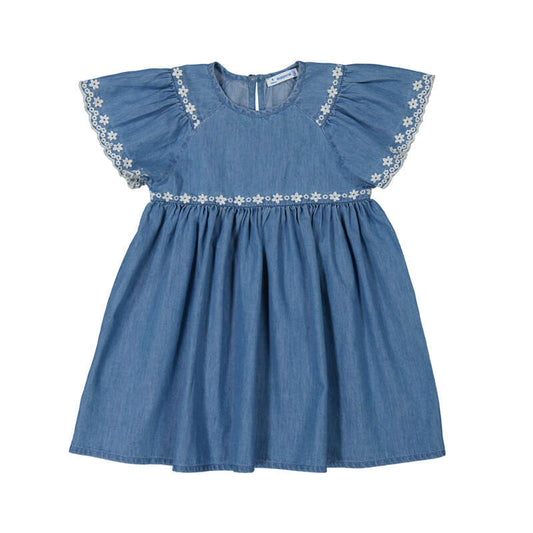 MAYORAL - BG - EMBROIDERED DRESS - MEDIUM