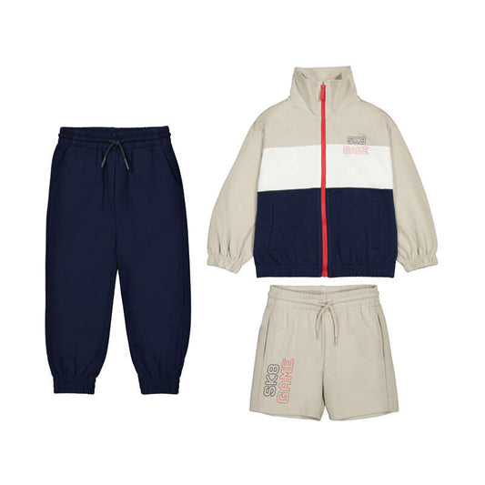 MAYORAL - TB - TRACKSUIT W/ PANT & BERMUDA - NAVY
