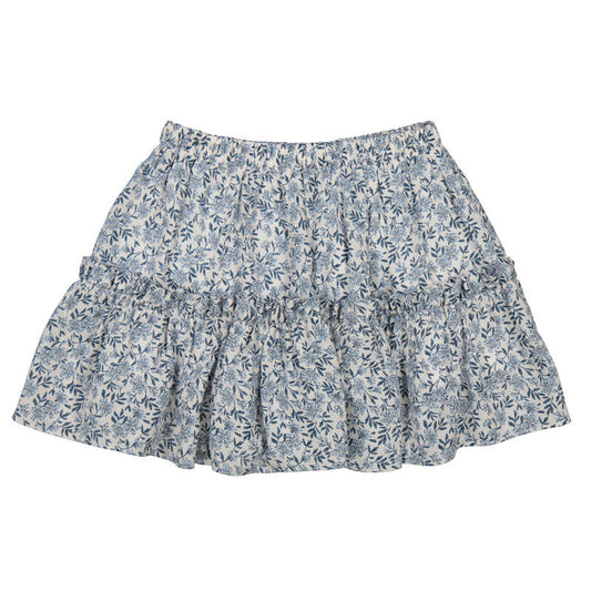 MAYORAL - TG - PRINTED DOBBY SKIRT - SKY BLUE