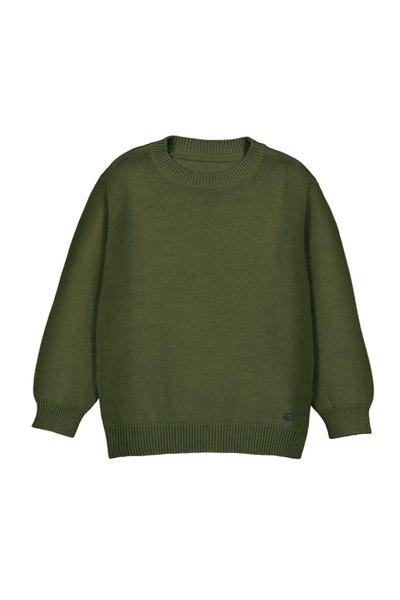 Olive Basic Crew Neck Sweater