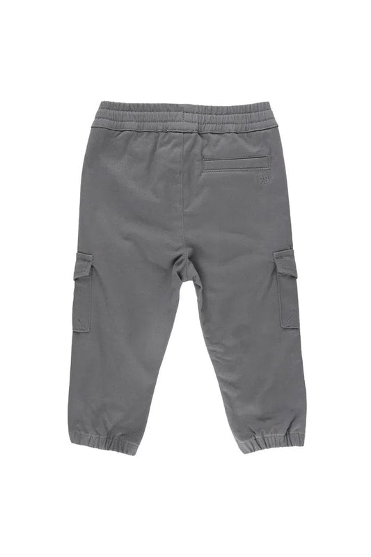 Smoke Gray Slim Cargo Joggers