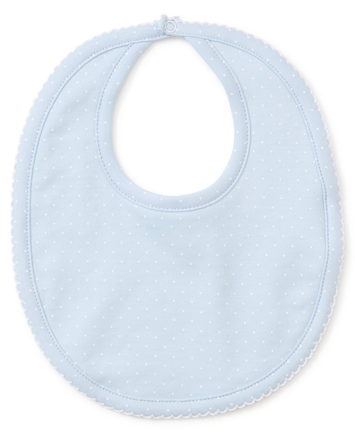 KISSY KISSY - BBY - NEW KISSY DOTS BIB - LIGHT BLUE/WHITE