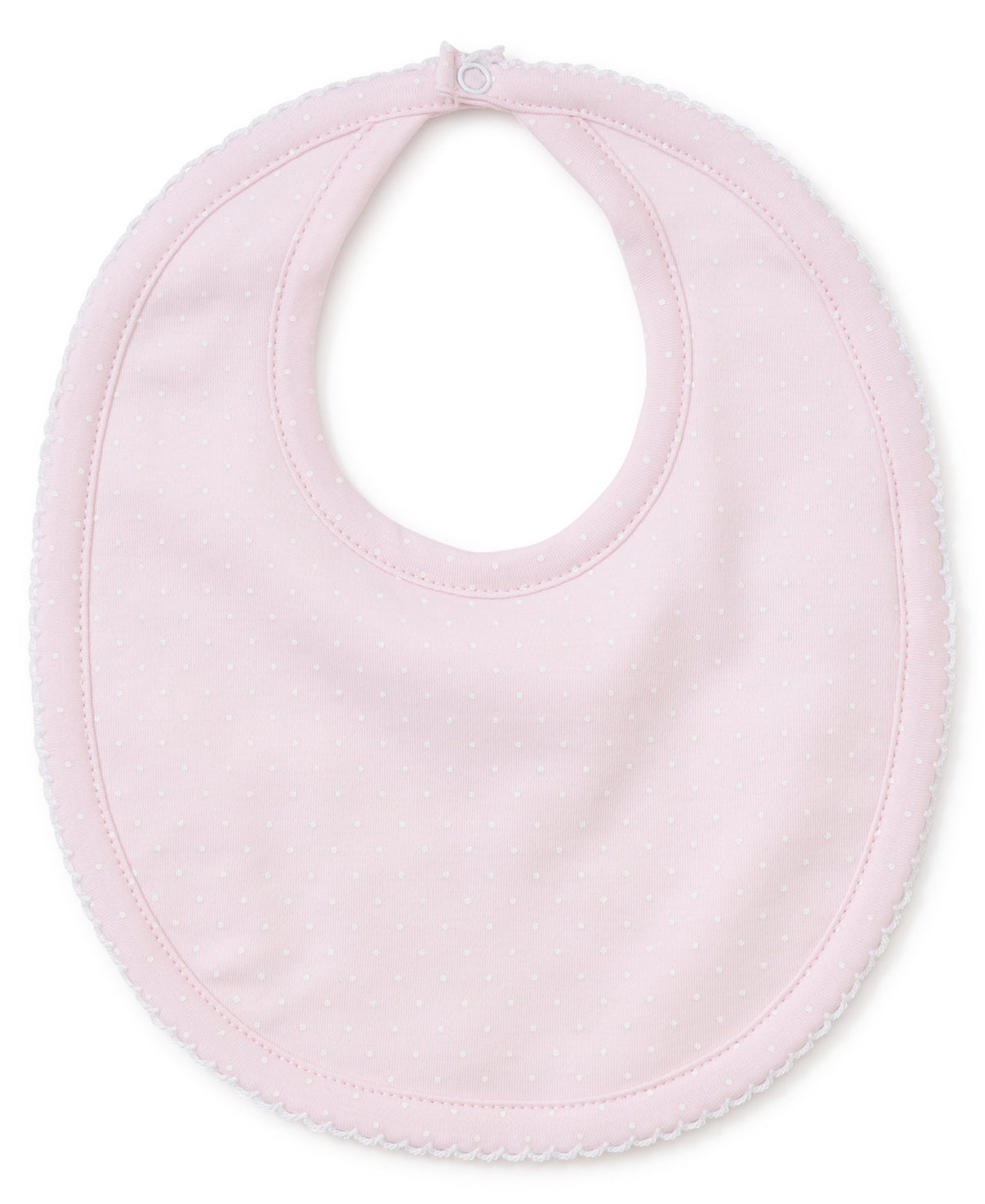 KISSY KISSY - BBY - NEW KISSY DOTS BIB - PINK/WHITE