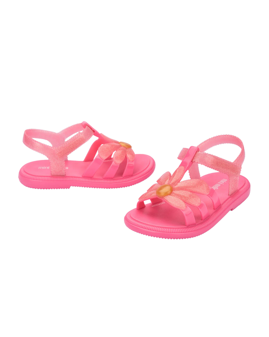 MINI MELISSA - SHOES - HIP BLOOMY BABY - PINK/GLITTER PINK