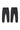 Basic Cuffed Fleece Trousers Black