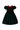 Anavini - TG - Elizabeth Corduroy Float w/ Red Velvet Collar - Green