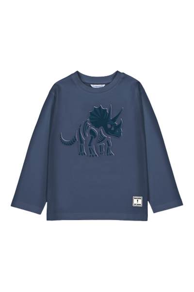 Navy L/S Dinosaur T-shirt
