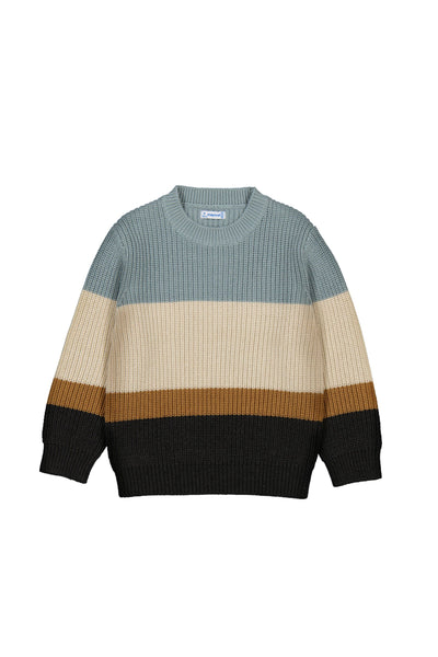 Color-Block Jersey Sweater Glacial