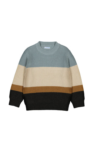 Color-Block Jersey Sweater Glacial