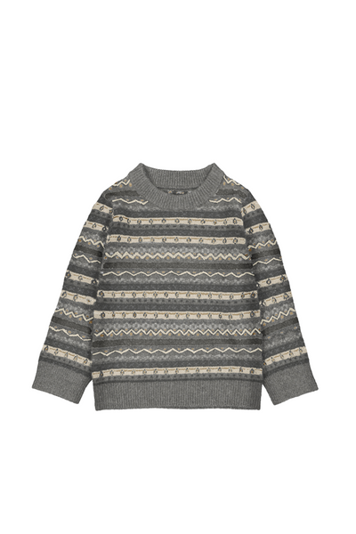Jacquard Jumper Graphite