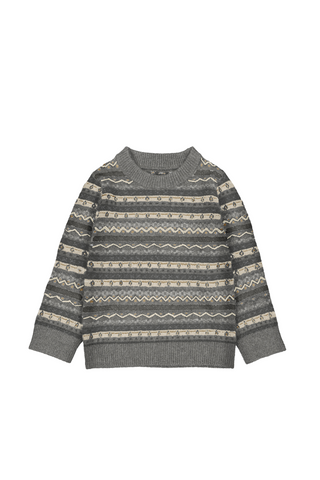 Jacquard Jumper Graphite