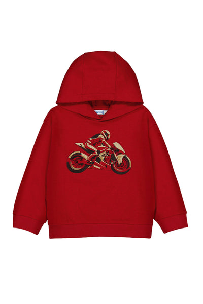 Hooded Sweatshirt Racing Motorcycle Red
