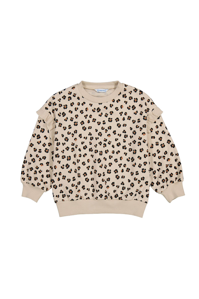 Ruffle Sleeve Pullover Sand
