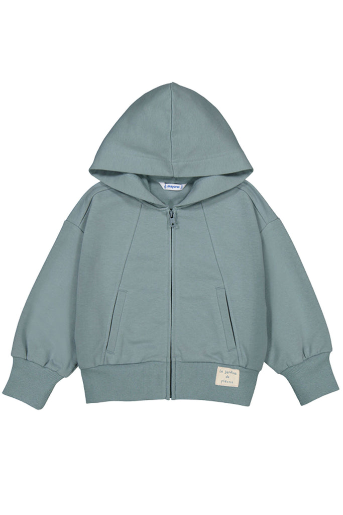 Zip Up Hooded Sweatshirt Sage