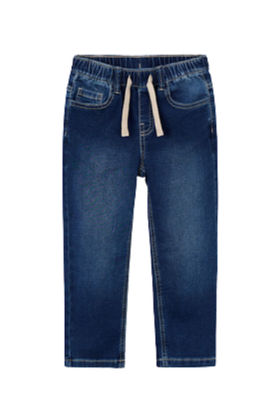 Dark Soft Denim Jogger Pants