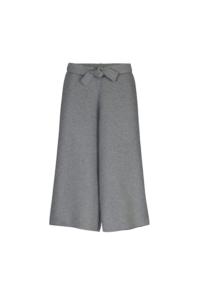 Knit Culotte Pants Steel