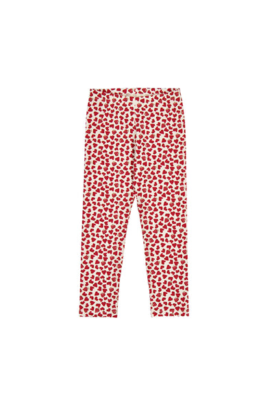 Heart Legging Red