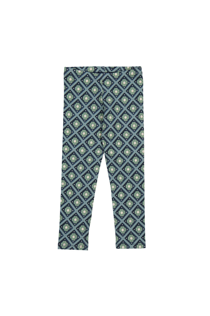 Floral Legging Petroleum