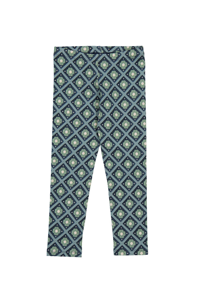 Floral Legging Petroleum
