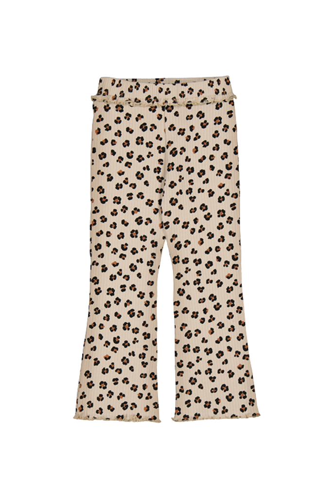 Rib Knit Flare Leggings Sand